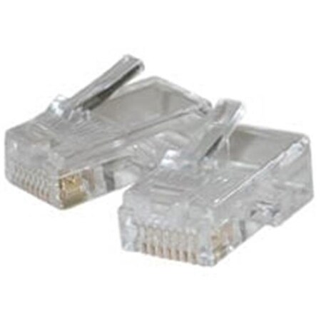 Cables To Go 01939 RJ45 CAT 5 8x8 MODULAR PLUG For FLAT STRANDED CABLE 25-PK